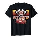 Disney Pixar Cars McQueen Pit Crew Red Distressed T-Shirt
