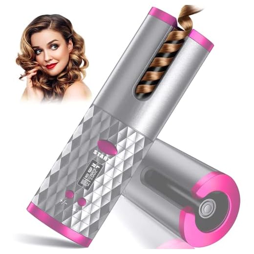 Modelador De Cachos Hair Finisher Automático Sem Fio Profissional Cabelo Enrolar USB Portátil