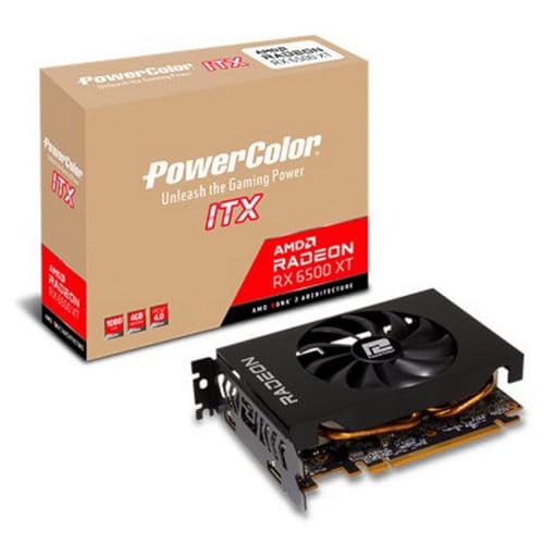 Image of PowerColor AMD Radeon RX 6500XT ITX Gaming Graphics Card with 4GB GDDR6 Memory