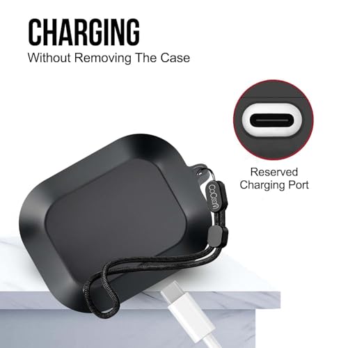 Image of Silicone Case Cover Compatible for Realme Buds Air 8 (2026) (Black)