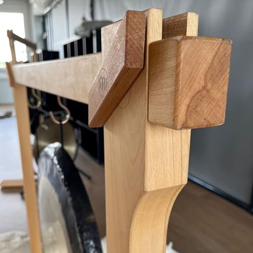 Sonic Energy Holz Gong Ständer – Zubehör für Gongs und Tam Tams bis 86 cm – Buche, natur (TMWGS-M)