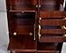 Solid Wood Bookcase for Home Office Display Cabinet with Glass Doors for Home & Office(Brown)