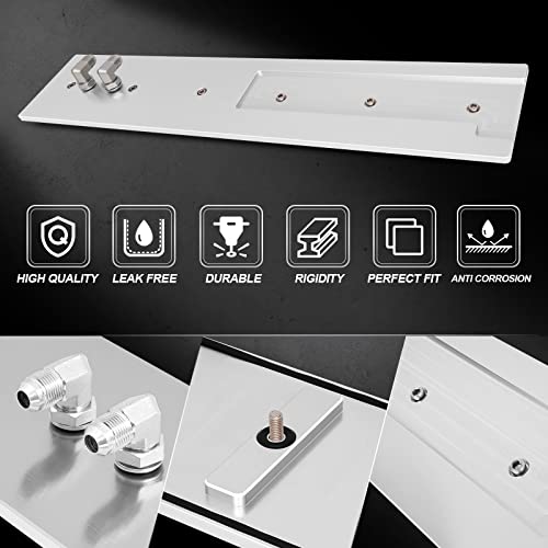 Temsone Billet Tappet Cover Kit With Seals Bolts Fittings Compatible With 1989-2022 Dodge Ram 1500 2500 3500 5.9L 12 24V Cummins Diesel Engine #TOP4