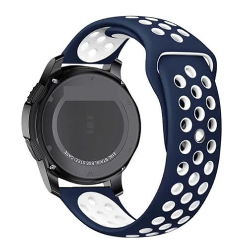 Bracelet de montre 22 mm silicone bicolore idéal pour le sport et vos séances de running
