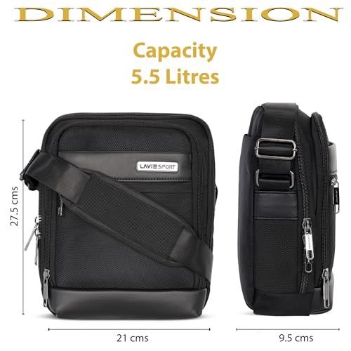 Image of Lavie Sport Athos Sling Bag | Stylish Crossbody Bag | Bag for Travel | Multipurpose Crossbody Bag with Adjustable Strap for Travel and Office Use | Shoulder Bag for Women