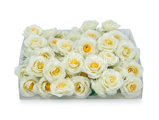 Wrap Concepts Ivory Rose Flower (50pcs)