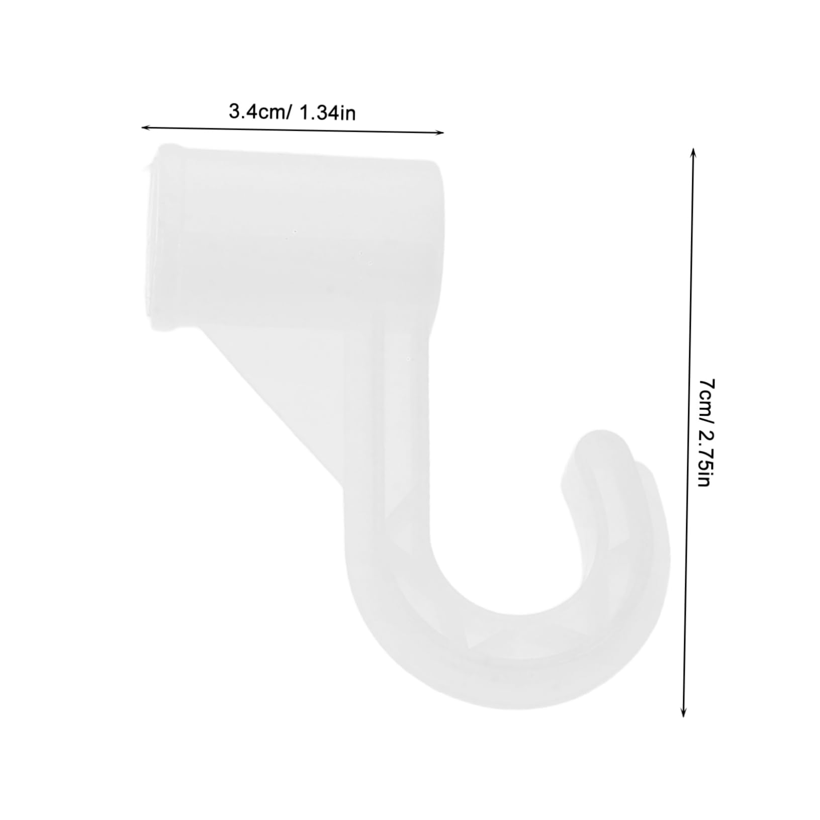 STOBAZA 6 Pcs Stylish Rod Bracket for Bedroom Wardrobe Easy Assembly Clothes Hanger Support Chic Design Prevents Sagging Sturdy Holder for Clothes