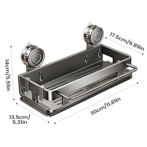 Étagère de douche à ventouse pour optimiser le rangement mural - 6