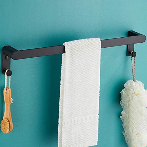 Toallero de baño de aleación de aluminio con acabado Negro C 2