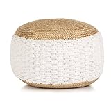 puff tejido a crochet paso a paso Nuestro puf moderno y a la moda será un aporte práctico y decorativo para su hogar.El reposapiés está hecho de yute y algodón y relleno de bolas de gomaespuma EPS para hacerlo muy cómodo