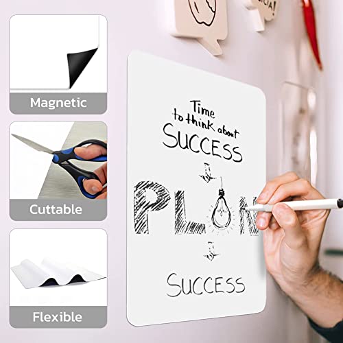 Homidek Magnetic Whiteboard For Fridge, Refrigerator Dry Erase Board, Small White Board With 8 Markers And 1 Eraser, 12X8 #TOP5