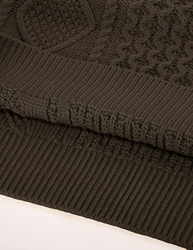 Pj Paul Jones Men'S Military Commando Sweater Fisherman Cable Crewneck Sweater Chunky Twisted Knitted Pullover Tops For Outdoor Coffee thumb #7