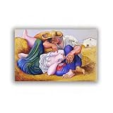 Sans cadre: Impression sur toile intissee, motifs photoréalistes avec des couleurs vives très brillantes qui résistent à la lumière et qui ne déteignent pas. Impression couleur, toile environnementale, imperméable, motif haute définition, bonne texture et sensation esthétique.