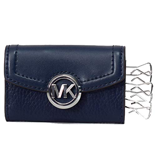 マイケルコース 小物 MICHAEL KORS レザー ロゴ 6連 キーケース ネイビー 35F9SFTP5L