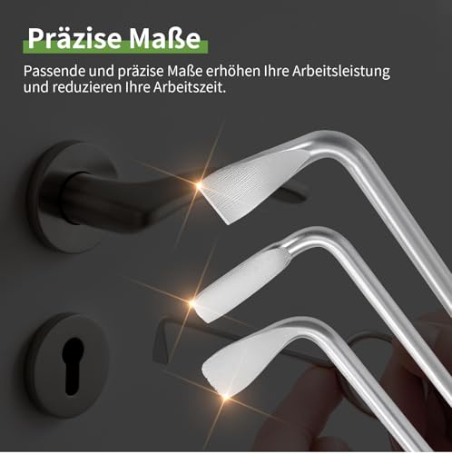 Litorange 3 Stück Universal Dietrich Set zum Öffnen der Tür, Edelstahl Buntbartschlüssel Universal für Zimmertüren,Türöffnungswerkzeug,Lockpicking Tool Set,Dietrich Schlüssel für Schrank