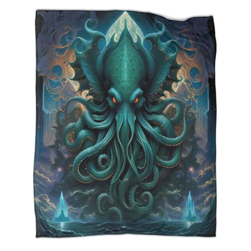 Couverture Polaire Microfibre Fantastique Ocean Creature Idée Cadeau Originale - 3
