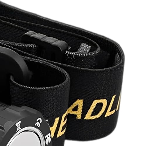 Linterna frontal recargable para camping y ciclismo nocturno con banda elástica ajustable 4