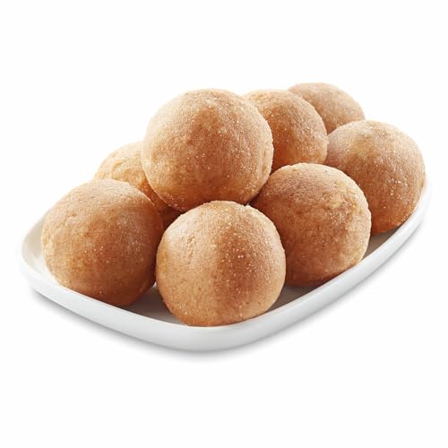 Image of Haldiram's Nagpur Atta Ladoo 250g � Made with whole wheat flour, jaggery and ghee, this is a wholesome traditional treat