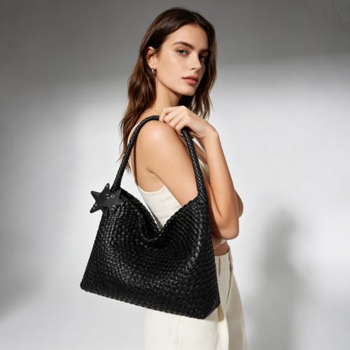 Image of Shoulder Hobo Bags for Women,Summer Beach and Travel Mini Cute Tote Bag,Soft Vegan Leather Underarm Purse for Daily | Soft Underarm Bags