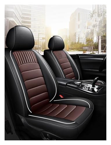 Housse de siège auto en cuir PU élégant pour BMW F10 F11 G30 de couleur black coffee