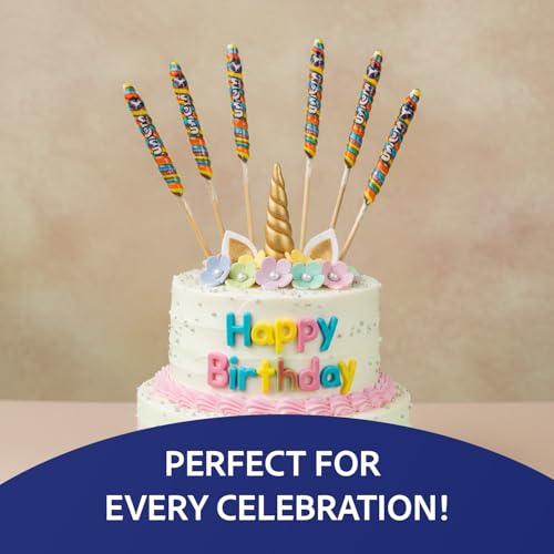 Adams & Brooks Strawberry Banana Mini Unicorn Pops, 1 lb 4 oz Box (48 ct.) - Twisty Unicorn Lollipops, Individually Wrapped Candy for Kids & Adults, Perfect for Birthday Party Favors, Goodie Bags & More - image 4