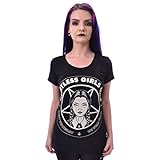 2 heartless t shirt Front- und Rückenprint Heartless Clothing Damen T-Shirt Heartless Girls Club (Schwarz, L)