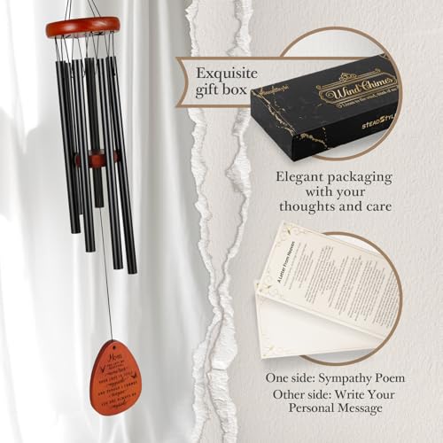 Image of SteadStyle Memorial Gifts for Loss of Mom, Memorial Wind Chimes, in Memory of Mother, Bereavement Gifts, Sympathy Gift for Loss of Mom, Home Decor Outdoor Garden Patio