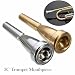 ZZRLQJ Mellophone Mouthpiece, Two-piece Horn Mouthpiece 3C, Gold Silver, for Trumpet, Beginners & Professionals