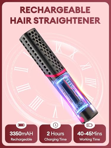 Mini plancha para cabello inalámbrica recargable miniatura 5