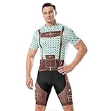 Men's Cycling Jersey Set Biking Bib Shorts and Cycling Shirts Clothing Kit MTB 3 Pockets Quick-Dry 9D Gel Padded