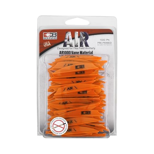 Air Vane Bohning Co Orange Fluo 2" empennage flèche arc rigide