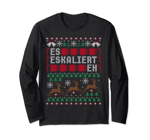 Il s'étend eh Ugly Christmas Sweater Renne Reh Weihnacht Manche Longue