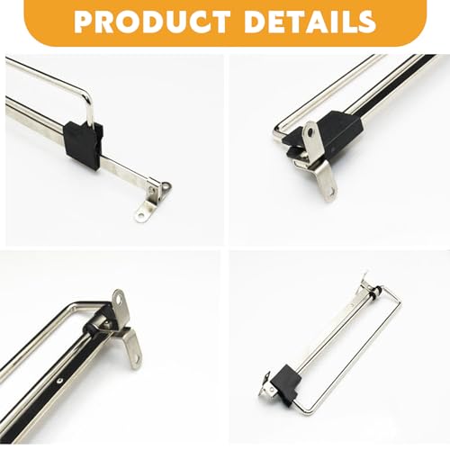 Vueinrg 2 Stück Ausziehbare Kleiderstange Schrank Ausziehbar 25cm Schrankstange Ausziehbar Kleiderschrank Stange Verstellbare Kleiderbügelhalter Teleskop für Schränke und Lagerbereiche (Silber)