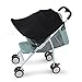 Huaxingda Pare-Soleil Ombrelle Poussette Bébé Anti-UV UPF50+ Canopy Moustiquaire Auvent De Poussette, Empêcher La Ligne UV, Pollen, Poussière, Poussette Accessoires