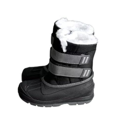 SECHRITE Toddler Kids Snow Boots Winter Boots Waterproof Outdoors Warm Duck Booties for Boys Girls - Toddler/Little Kid