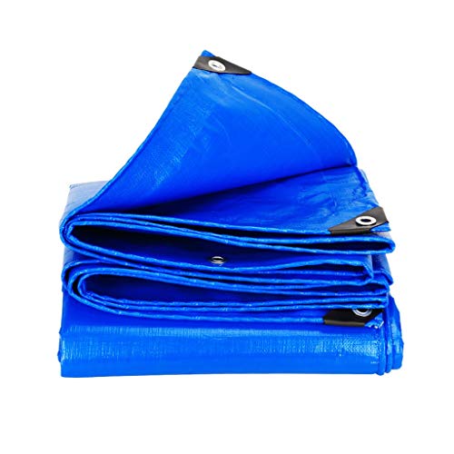 Preisvergleich Produktbild Garten Gartenarbeit Abdeckplanen Outdoor dicke wasserdichte Sonnenschutzplane Cargo Car Regenplane Zelt Kunststoff Markise Tuch Tarps anpassbare Größe blau Abdeckplanen ( Color : Blue , Größe : 3*4M )