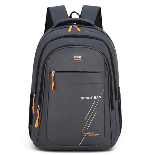 ZyXSQoraphic Mochila Hombre, 47x32x14cm para Trabajo, Escuela Niños, Adolescentes, Impermeable Hombres, Mujeres Viajes, Caminatas, Campus y Adultos (Gris), Gris, M, gris, M
