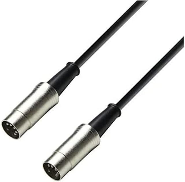 Adam Hall 3 Star Series 3 m 5-biegunowy kabel MIDI - czarny