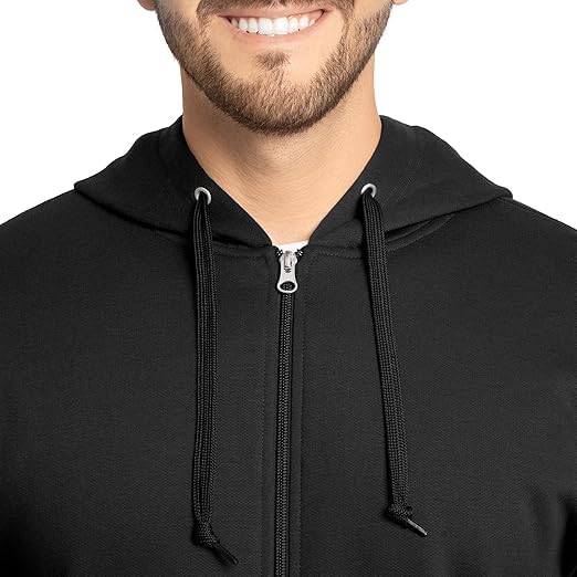 Image of Rudra Men Cotton Blend Hoodies Winter Wear Zipper Hoodie Hooded Sweatshirt Winter Hoodies Stylish Huddy Pullover Warm Hudi XL