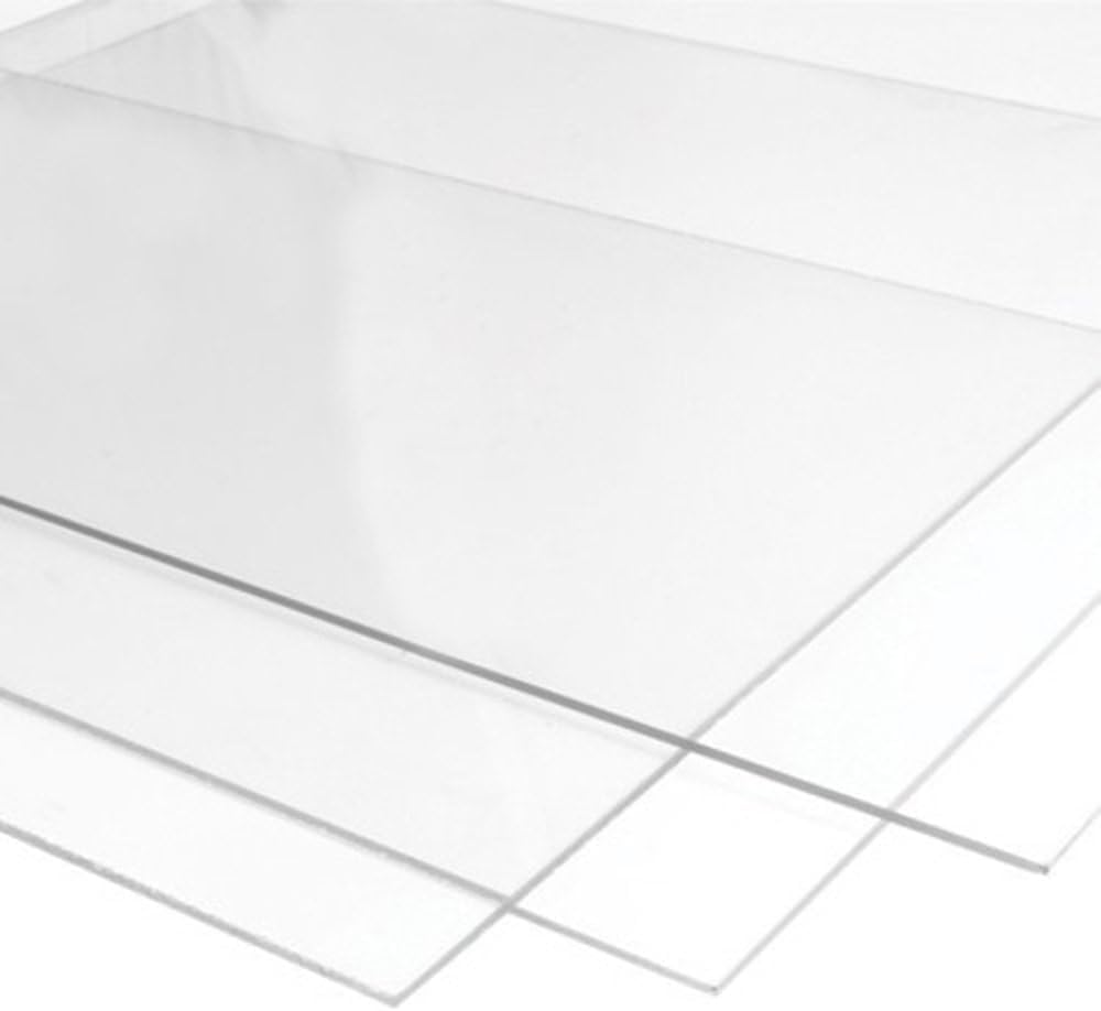 BPA® 3mm Plexiglass Hard Acrylic Sheet - Multipurpose Use, Waterproof Transparent Clear Glass Sheet (12x12)(1Pcs)