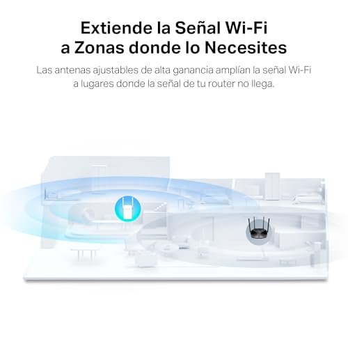 Miniatura 5 de Mercusys Me1500x Wi-Fi 6 Amplificador Wifi, Repetidor De Doble Banda Con 1201 Mbps 5 Ghz 300 Mbps 2,4 Ghz, Puerto Gigabit, 2 Antenas De Alto Rendimiento, Botón Wps, Modo Punto De Acceso