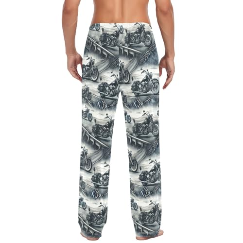 Boccsty Christmas Men Cotton Flannel Pajama Pants Halloween Mens Lounge Sleep PJ Bottoms S-XXL4