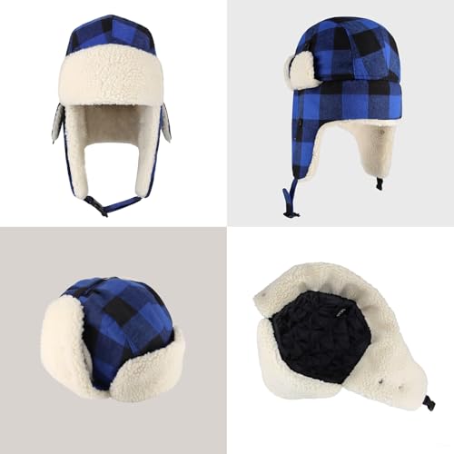 Image of Winter Trapper Ushanka Hat, Aviator Hat, Ear Flaps, Men Women