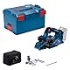Bosch Professional 18V System Akku Hobel GHO 18V-26 (bürstenloser Motor, inkl. Staubbeutel, Parallelanschlag, 1x Wood Razor Wendemesser, L-BOXX, ohne Akku/ Ladegerät)