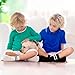 SPTRAMLE 12 Paar Jungen Socken Kindersocken Baumwolle Sportsocken Tennissocken Schulkind Socken 9-12 Jahre 35-38