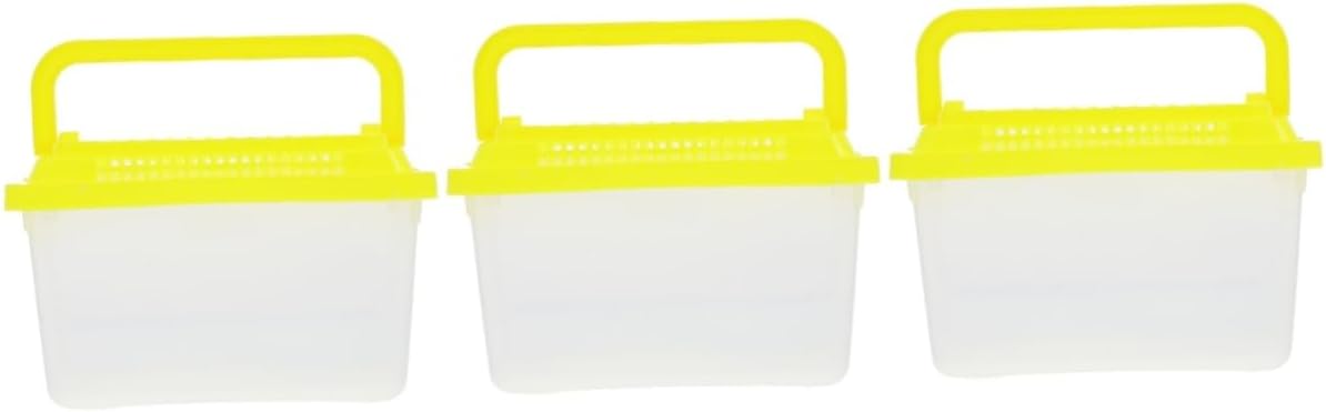 3pcs Portable Turtle Feeding Box Aquarium for and Reptiles Compact Design for for Pets and Hamsters