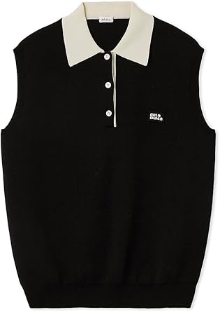 Amazon | [ミラオーウェン] スリーブレスドライタッチポロニット