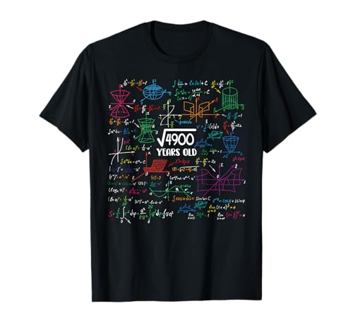 Se siete alla ricerca di idee regalo per 70 anni maschio e femmina per presentare la festa di 70 ° compleanno, allora questa graziosa radice quadrata di 4900 abiti regalo di compleanno è perfetta per voi. Ottieni questo divertente abbigliamento regalo di matematica per 70 anni uomini e donne 70 ° giorno festa