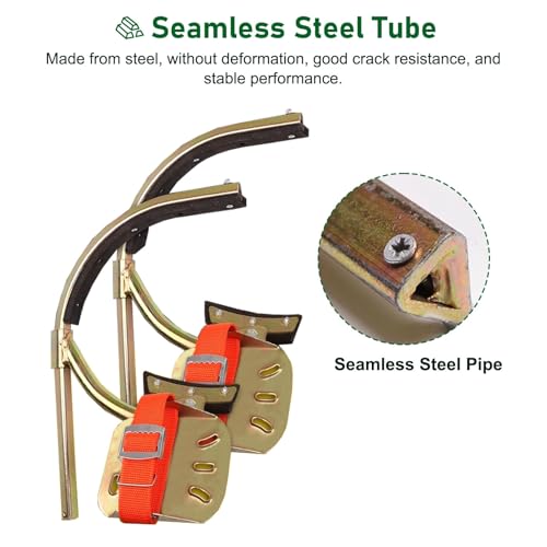 Scarpe da arrampicata antiscivolo regolabili con punte in gomma per arrampicarsi in sicurezza sui pali, dispositivi di protezione individuale per il lavoro, calzature resistenti per attività all'