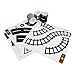 Cwmiibili 3X Play Road Tape for Toy Cars and Trains 3 Rolls 4.8cmx5M Straight Curve Track Traffic Signs - Kids Gifts